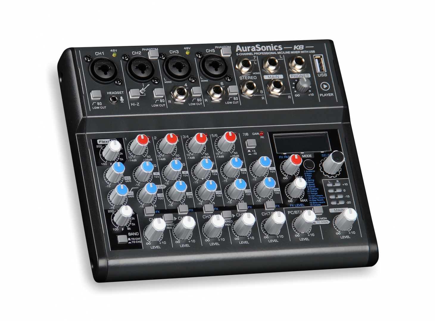 AuraSonics K8 компактный микшерный пульт в Трехгорном