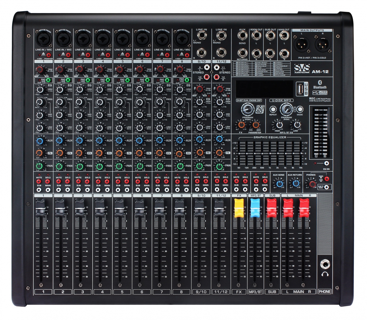 SVS Audiotechnik mixers AM-12 Микшерный пульт аналоговый, 12-канальный в Трехгорном